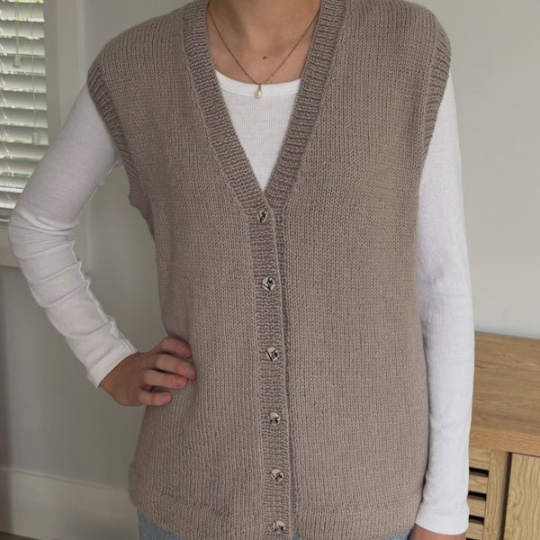 Classic Buttoned V Neck Vest
