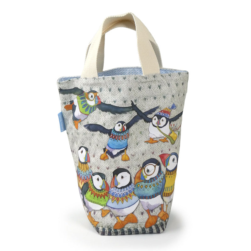 Small Bucket Bag - Woolly Puffins