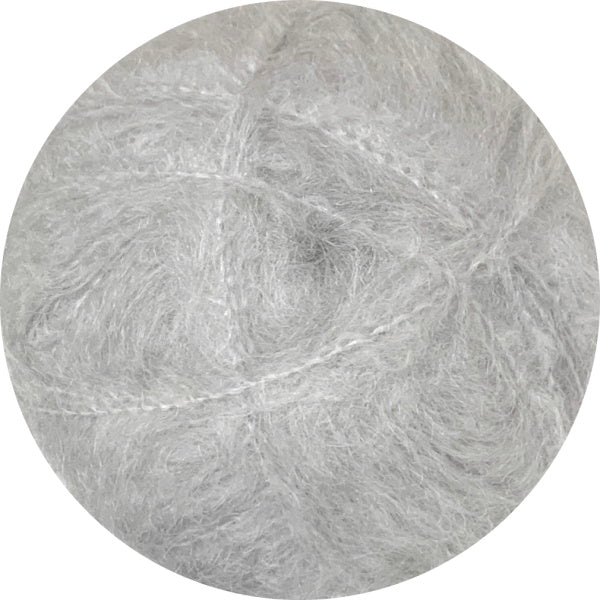 Brushed Mohair - Silver