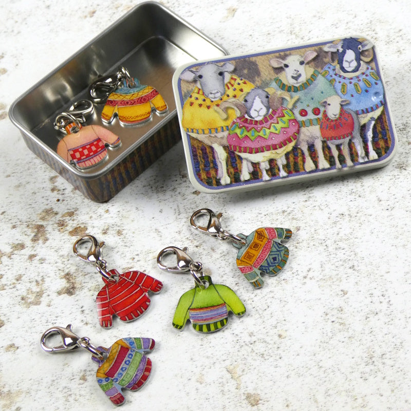 Locking Stitch Markers in Tin