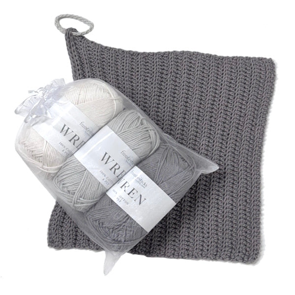 Wash Cloth Trio Kit - Crochet