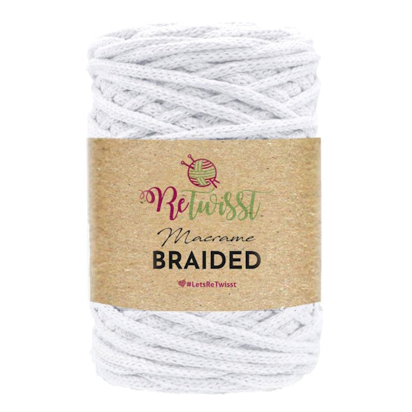 Macrame Braided - White