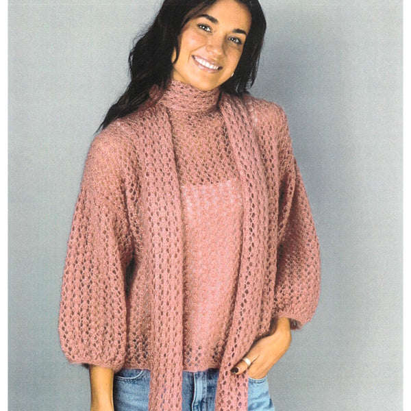 Lace Sweater and Scarf
