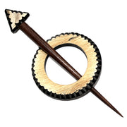 Ring Stick Shawl Pins - Cross Cut