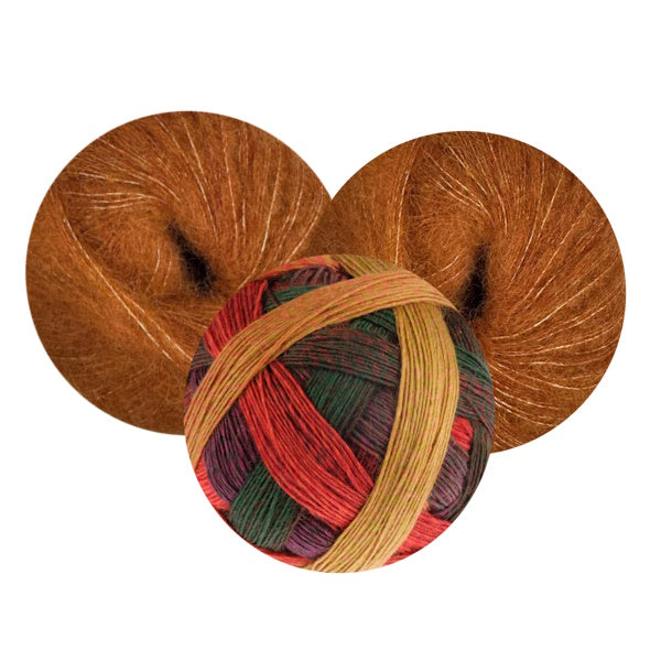 Suri Magic Scarf Kit - Belladonna Rust