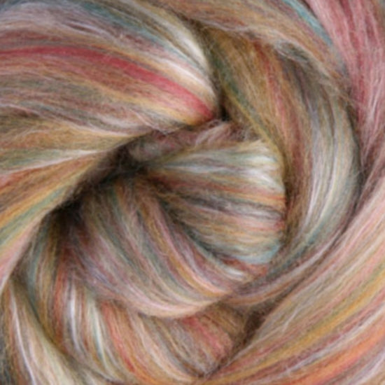 Merino Silk Slivers - Cinnamon