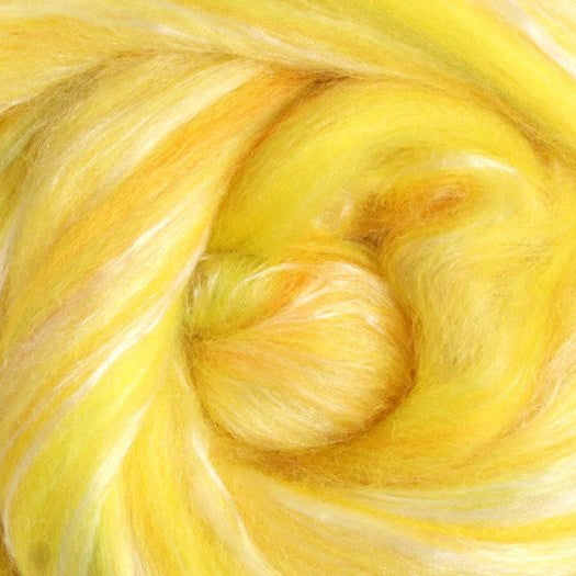 Merino Silk Slivers - Citrus