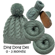 Possum Beanie and Bootee Set - Ding Dong Dell 0-3m