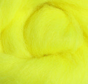 Corriedale Slivers - Fluro Yellow