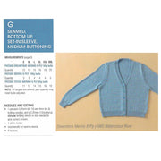 G Seamed Bottom Up, set in sleeve, med buttoning