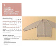 J Seamed, Bottom Up, Raglan High Buttoning
