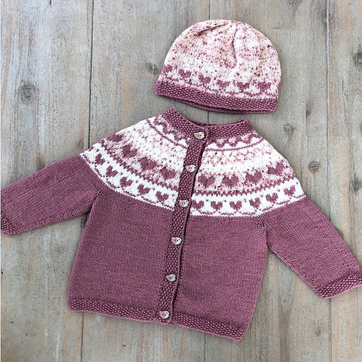 Fair Isle Cardigan and Beanie