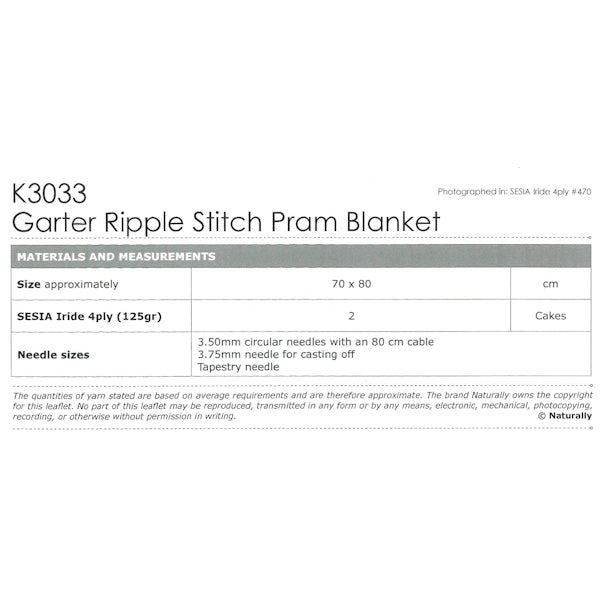 Pram Blanket Requirements