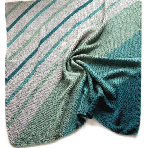 Diagonal Colour Block Baby Blanket