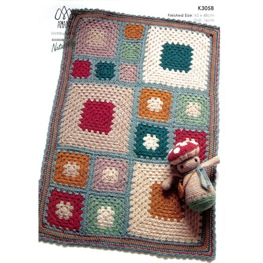 Granny Square Pram Blanket and Doll