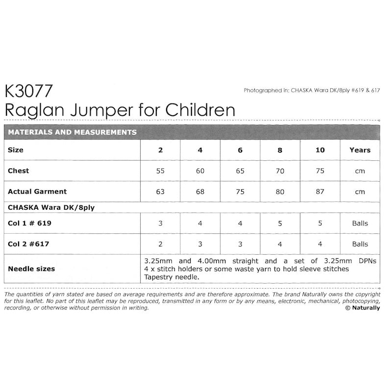 Raglan Jumper for Children