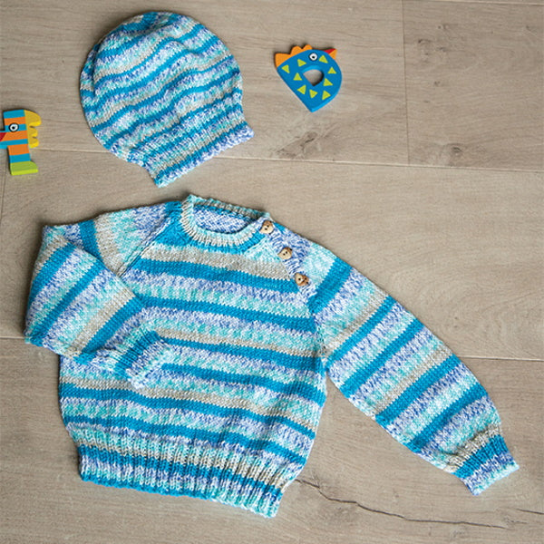 Raglan Sweater and Hat