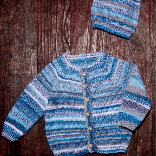 Raglan Cardigan and Hat