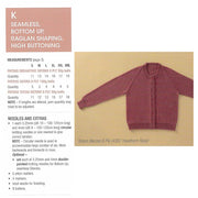 K Seamless, Bottom up, Raglan, High Buttoning