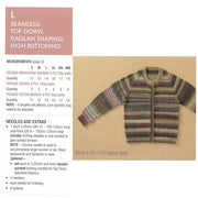 L Seamless Top Down, Raglan Shaping, High Buttoning