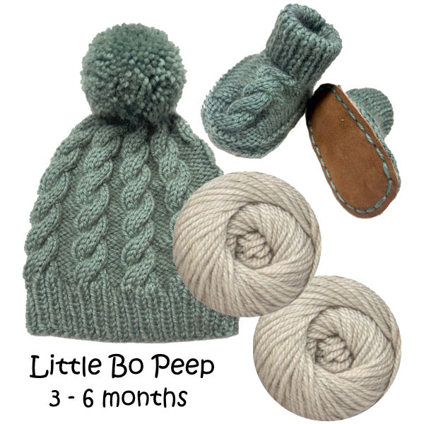 Possum Beanie and Bootee Set - Little Bo Peep 3-6m