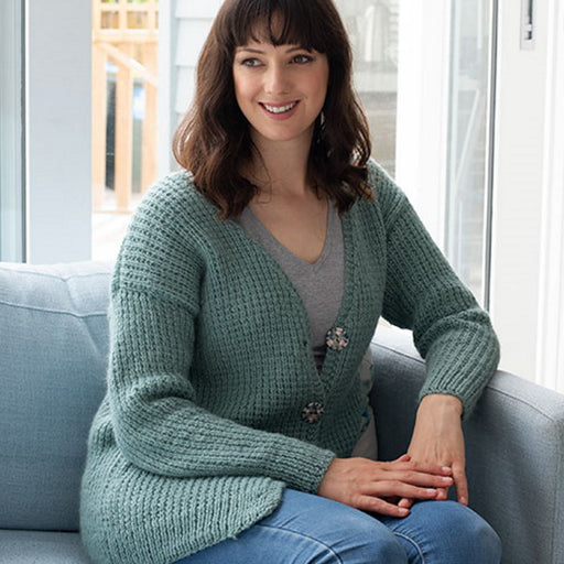 Drop-Shoulder Cardigan