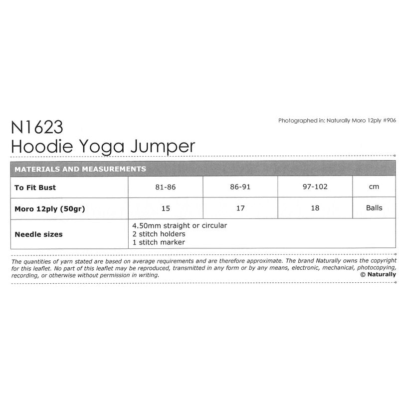 Sizes and Requirements