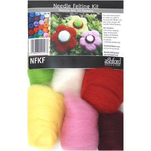 Needle Felting Kit - Flowers