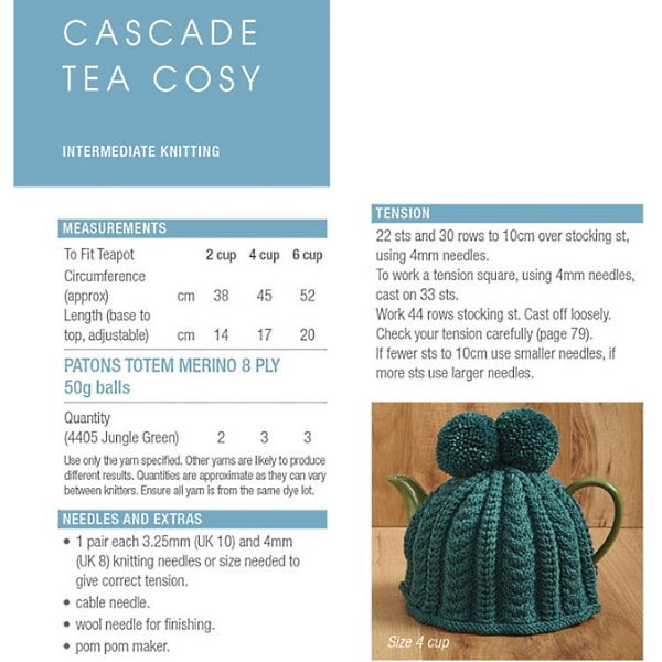 Cascade Tea Cosy
