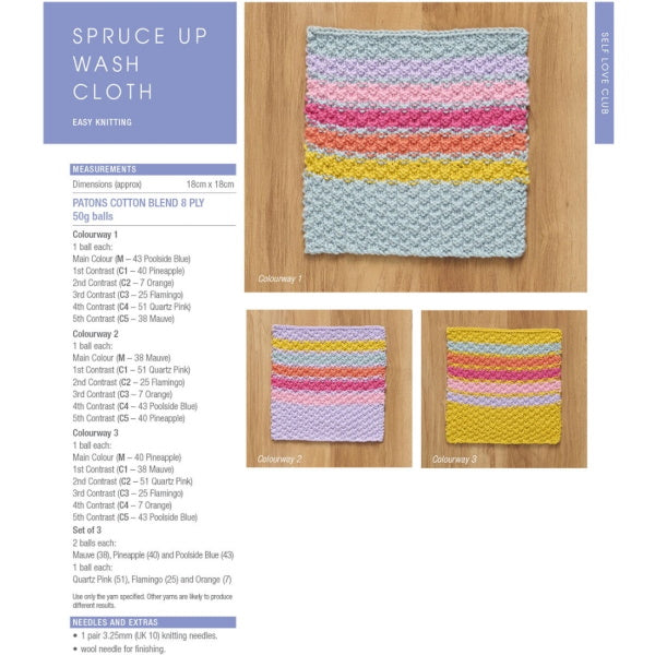 Spruce Up Wash Cloth