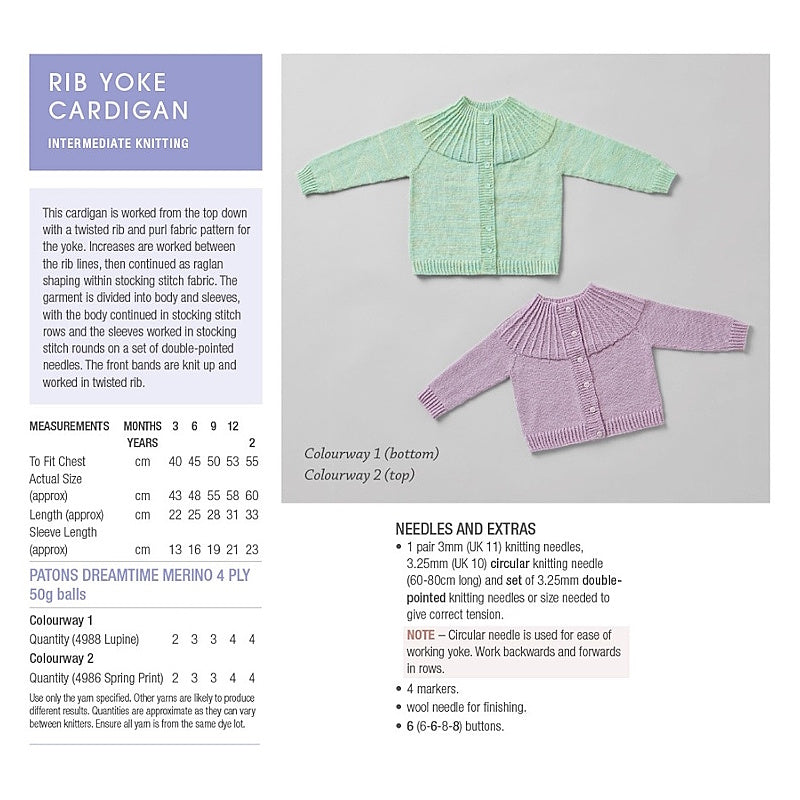 4003 BTB - Project 3 - Rib Yoke Cardigan