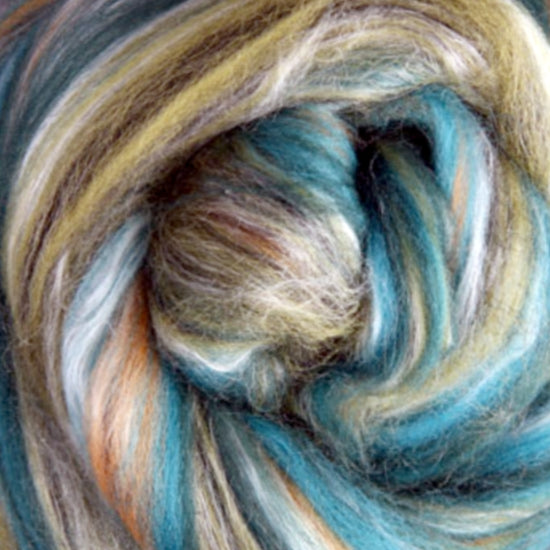 Merino Silk Slivers - Peppercorns