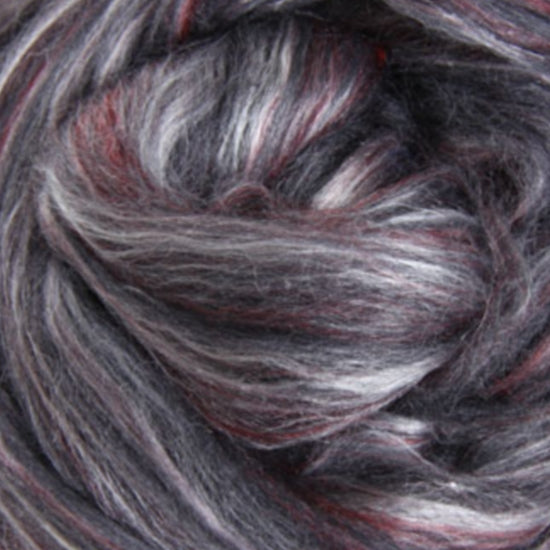 Merino Silk Slivers - Poppyseed