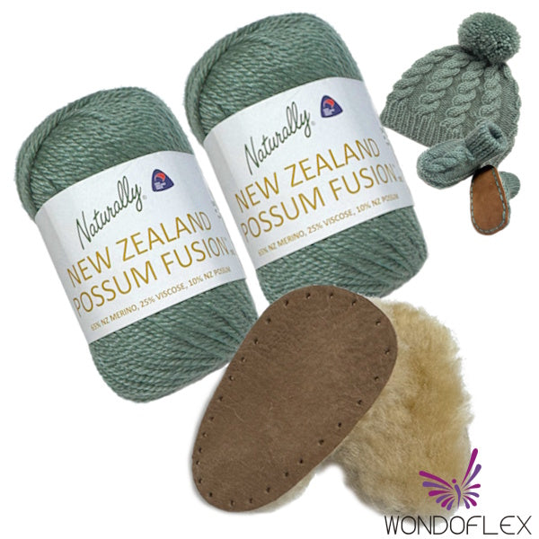 Possum Beanie and Bootee Set