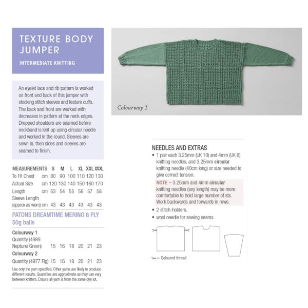 4001 BTB Project 1 - Textured Jumper