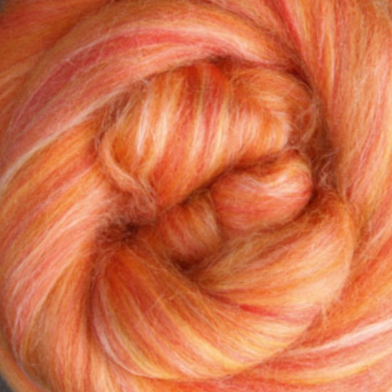 Merino Silk Slivers - Saffron