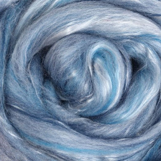 Merino Silk Slivers - Skyscape