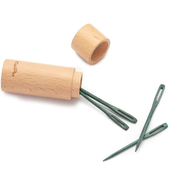 Teal Wooden Darning Needles