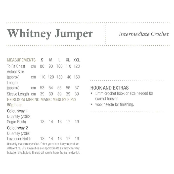 Whitney Jumper Requirements